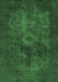 Machine Washable Abstract Emerald Green Modern Area Rugs, wshabs2841emgrn