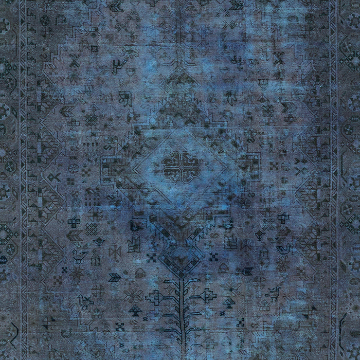Abstract Light Blue Modern Rug, abs2841lblu