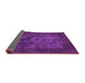 Sideview of Abstract Purple Modern Rug, abs2841pur