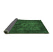 Sideview of Abstract Emerald Green Modern Rug, abs2841emgrn