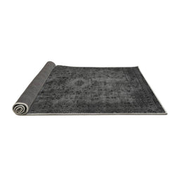 Sideview of Abstract Gray Modern Rug, abs2841gry