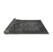 Sideview of Abstract Gray Modern Rug, abs2841gry