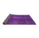 Sideview of Abstract Purple Modern Rug, abs2842pur