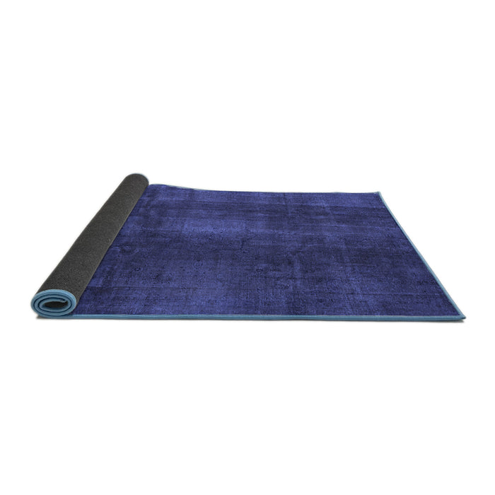 Sideview of Abstract Blue Modern Rug, abs2842blu