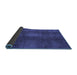 Sideview of Abstract Blue Modern Rug, abs2842blu