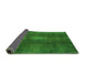 Sideview of Abstract Green Modern Rug, abs2842grn