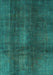 Abstract Turquoise Modern Rug, abs2842turq