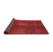 Abstract Red Modern Area Rugs