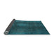 Sideview of Abstract Light Blue Modern Rug, abs2842lblu