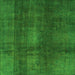 Square Abstract Green Modern Rug, abs2842grn