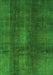 Machine Washable Abstract Green Modern Area Rugs, wshabs2842grn