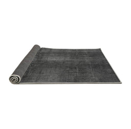 Sideview of Abstract Gray Modern Rug, abs2842gry