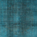 Square Abstract Light Blue Modern Rug, abs2842lblu