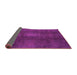 Sideview of Abstract Pink Modern Rug, abs2842pnk