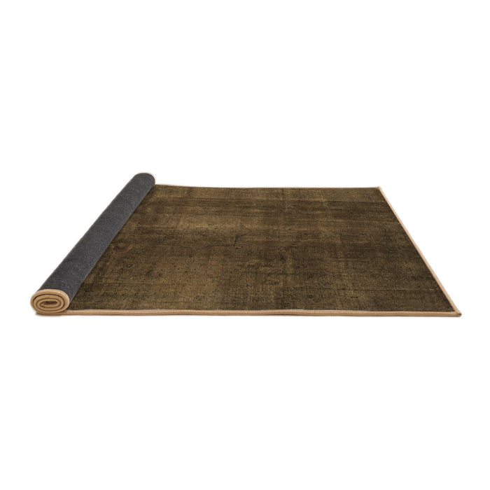 Sideview of Abstract Brown Modern Rug, abs2842brn