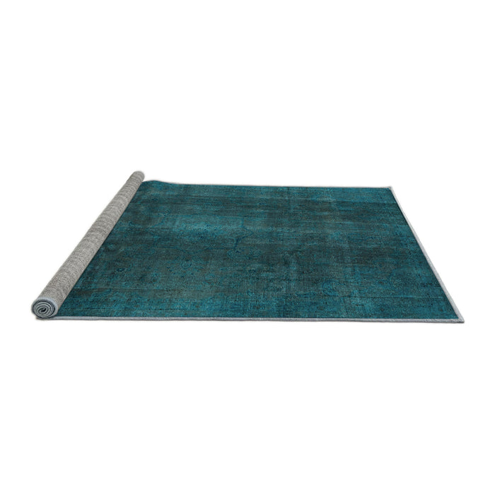 Sideview of Machine Washable Abstract Light Blue Modern Rug, wshabs2842lblu