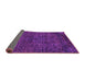 Sideview of Abstract Purple Modern Rug, abs2843pur