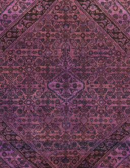Abstract Purple Lily Purple Modern Rug, abs2843