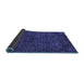 Sideview of Abstract Blue Modern Rug, abs2843blu