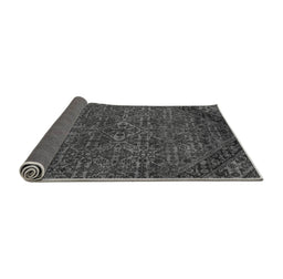 Sideview of Abstract Gray Modern Rug, abs2843gry