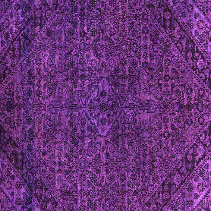 Square Machine Washable Abstract Purple Modern Area Rugs, wshabs2843pur