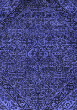 Abstract Blue Modern Rug, abs2843blu