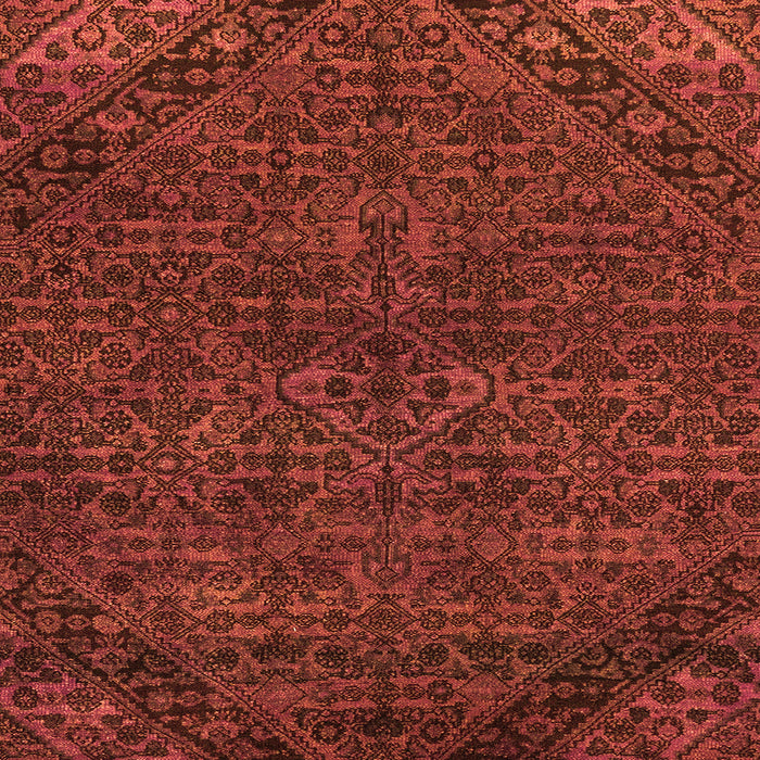 Square Machine Washable Abstract Orange Modern Area Rugs, wshabs2843org