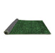 Sideview of Abstract Emerald Green Modern Rug, abs2843emgrn