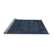 Sideview of Machine Washable Abstract Light Blue Modern Rug, wshabs2843lblu