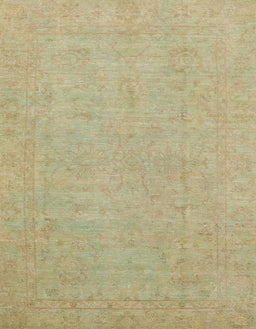 Abstract Copper Green Oriental Rug, abs2844