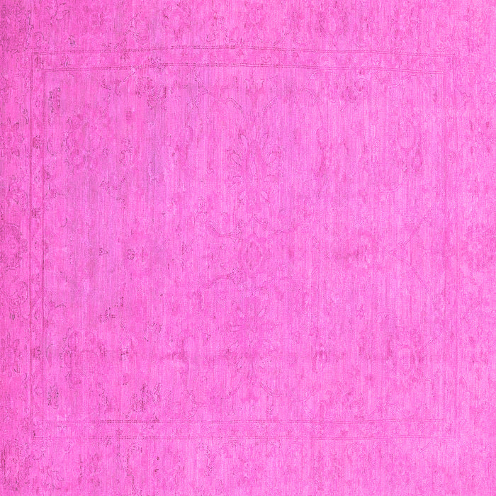 Square Oriental Pink Traditional Rug, abs2844pnk