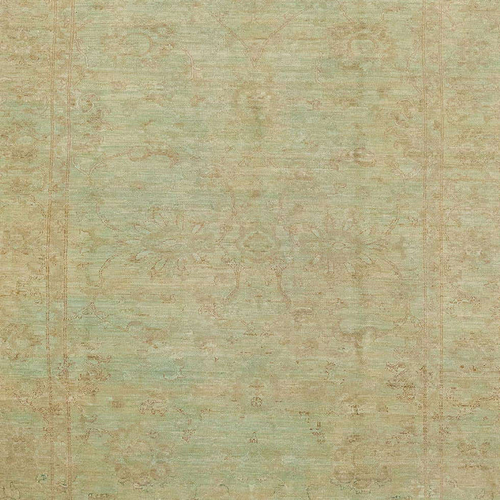 Machine Washable Abstract Brass Green Rug, wshabs2844