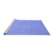 Sideview of Machine Washable Oriental Blue Traditional Rug, wshabs2844blu