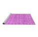 Sideview of Machine Washable Abstract Purple Modern Area Rugs, wshabs2845pur