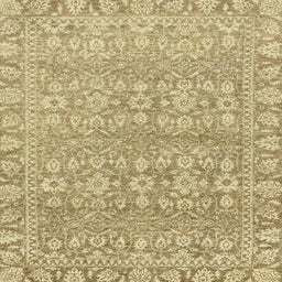Square Abstract Dark Brown Modern Rug, abs2845
