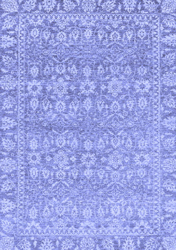 Abstract Blue Modern Rug, abs2845blu
