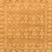 Square Machine Washable Abstract Orange Modern Area Rugs, wshabs2845org