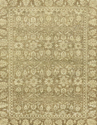 Machine Washable Abstract Dark Golden Brown Rug, wshabs2845