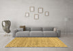 Machine Washable Abstract Brown Modern Rug in a Living Room,, wshabs2845brn