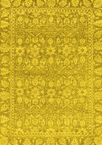 Abstract Yellow Modern Rug, abs2845yw