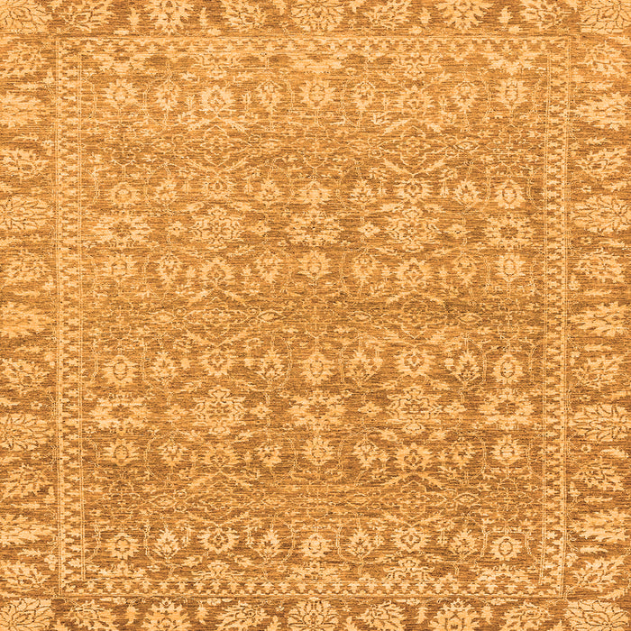 Square Abstract Orange Modern Rug, abs2845org