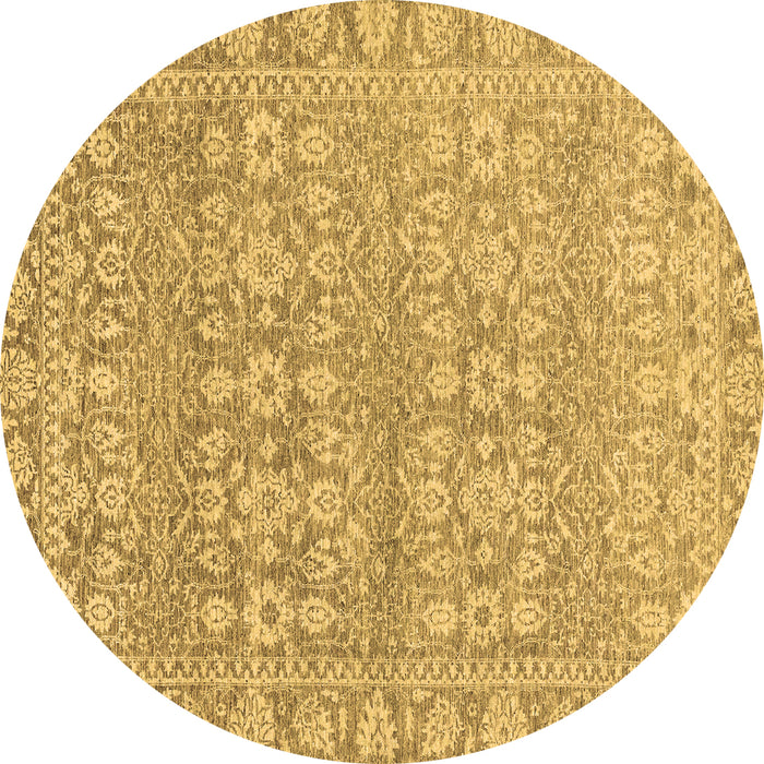 Round Machine Washable Abstract Brown Modern Rug, wshabs2845brn