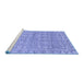 Sideview of Machine Washable Abstract Blue Modern Rug, wshabs2845blu