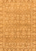 Machine Washable Abstract Orange Modern Area Rugs, wshabs2845org