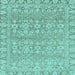 Square Abstract Light Blue Modern Rug, abs2845lblu