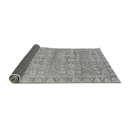 Sideview of Abstract Gray Modern Rug, abs2845gry
