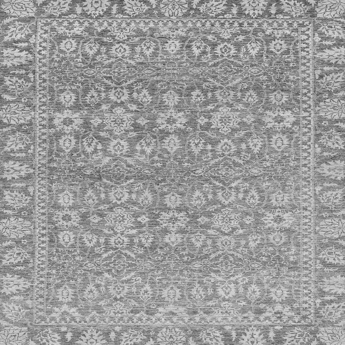 Square Machine Washable Abstract Gray Modern Rug, wshabs2845gry