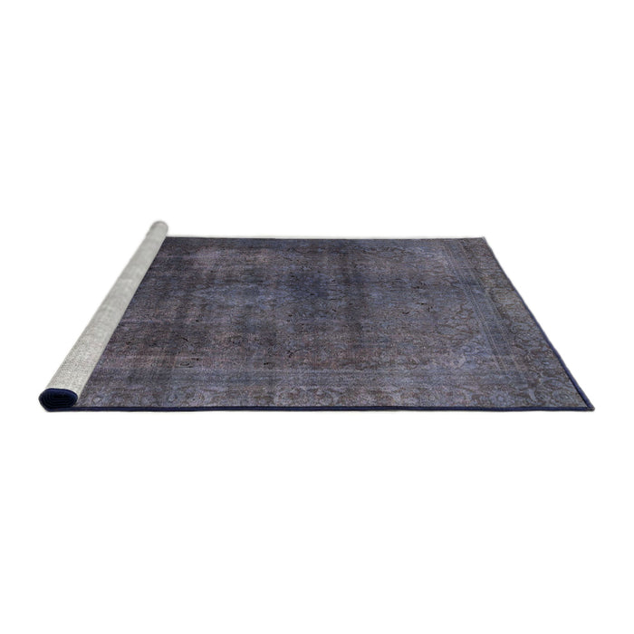 Sideview of Machine Washable Abstract Gray Rug, wshabs2846