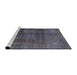 Sideview of Machine Washable Abstract Gray Rug, wshabs2846