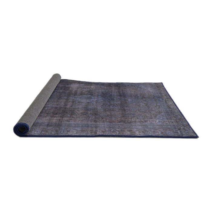 Sideview of Abstract Rat Gray Modern Rug, abs2846